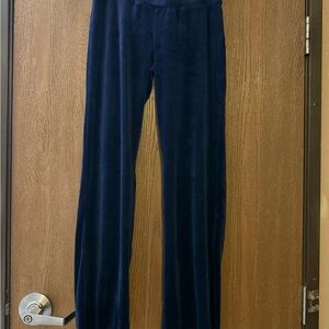 Juicy Couture Deep Blue Velvet Trousers